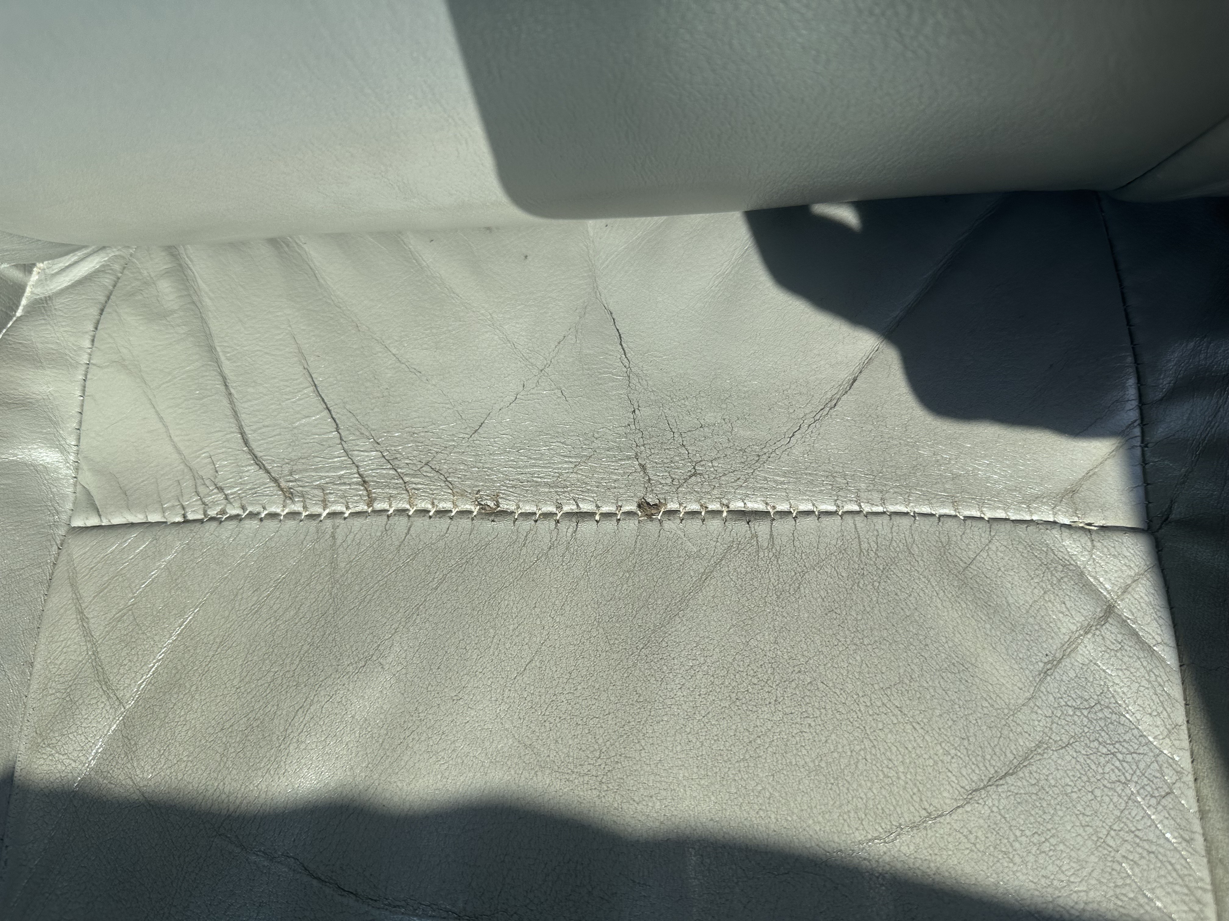 Restored car seat after service